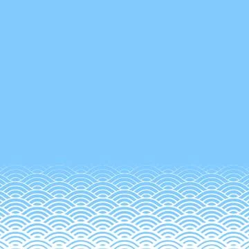 Background with abstract line waves pattern and thickness gradient Stock Illustration