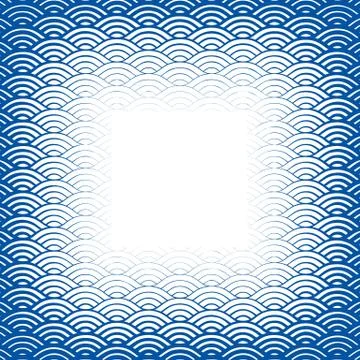 Background with abstract line waves pattern and thickness gradient Stock Illustration