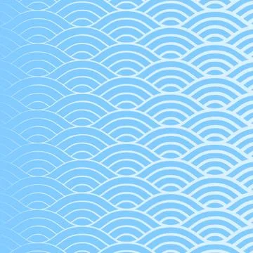 Background with abstract line waves pattern and thickness gradient Stock Illustration