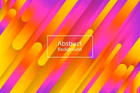 Background with abstract lines of violet and orange colors Stock Illustration
