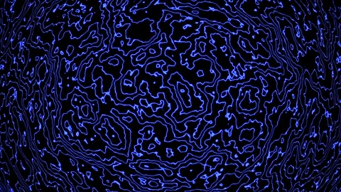 Background abstract loop blue colored 4K 30p distorted lines Scale 6 Stock Footage 283399534