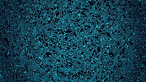 Background abstract loop cyan colored 4K 30p distorted lines Scale 12 Stock Footage 283493943