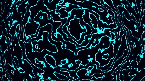 Background abstract loop cyan colored 4K 30p distorted lines Scale 3 Stock-Footage 283578865