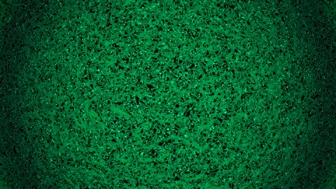 Background abstract loop turquoise colored 4K 25p distorted lines Scale 24 Stock Footage 280138427