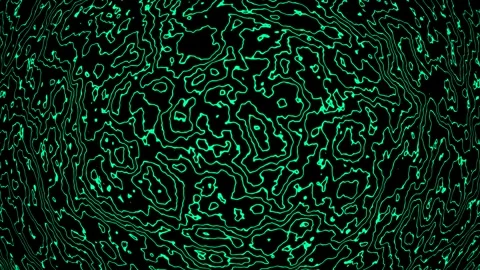 Background abstract loop turquoise colored 4K 30p distorted lines Scale 6 Stock-Footage 283399557