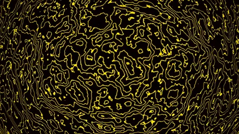 Background abstract loop yellow colored 4K 30p distorted lines Scale 6 Stock Footage 283399562