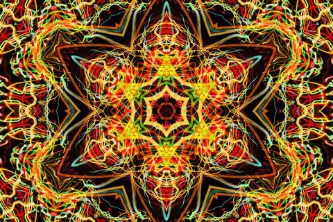 Background with abstract luminous pattern Bright background with abstract ... Stockfoto's