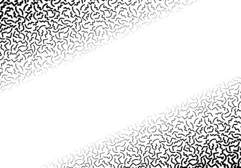 Background with abstract memphis line pattern and thickness gradient Illustrazione stock