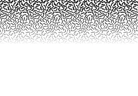 Background with abstract memphis line pattern and thickness gradient Stock Illustration