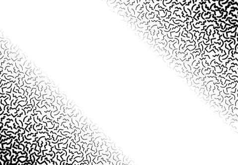 Background with abstract memphis line pattern and thickness gradient Illustrazione stock