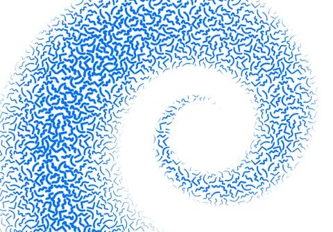 Background with abstract memphis line pattern and thickness gradient Illustrazione stock