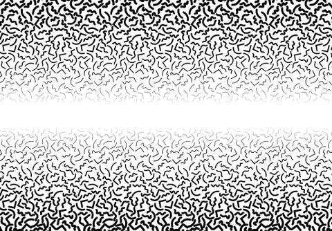 Background with abstract memphis line pattern and thickness gradient Illustrazione stock