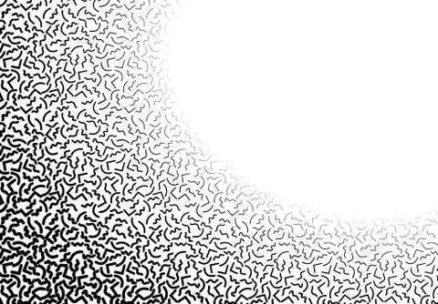 Background with abstract memphis line pattern and thickness gradient イラスト素材