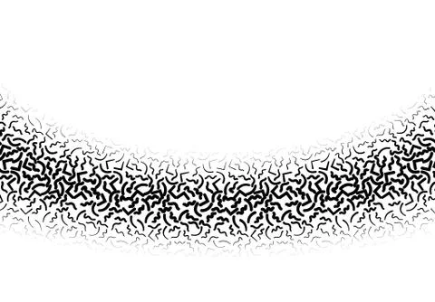 Background with abstract memphis line pattern and thickness gradient Illustrazione stock