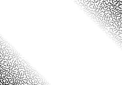 Background with abstract memphis line pattern and thickness gradient Illustrazione stock