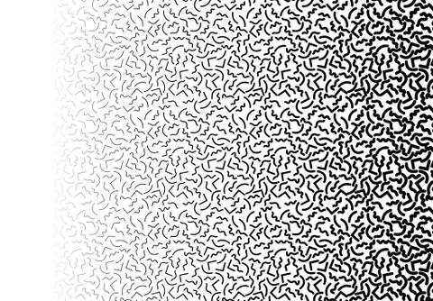 Background with abstract memphis line pattern and thickness gradient Stock Illustration