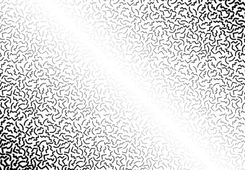 Background with abstract memphis line pattern and thickness gradient Stock Illustration