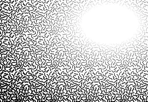 Background with abstract memphis line pattern and thickness gradient Illustrazione stock