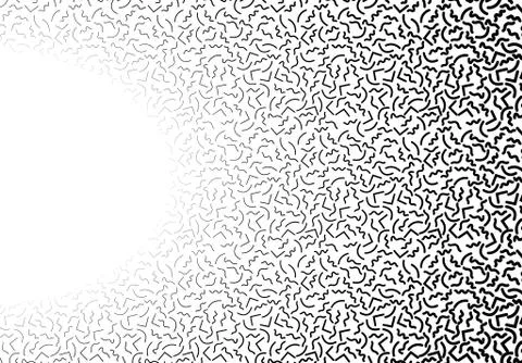 Background with abstract memphis line pattern and thickness gradient 스톡 일러스트