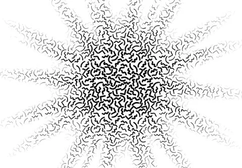 Background with abstract memphis line pattern and thickness gradient 스톡 일러스트