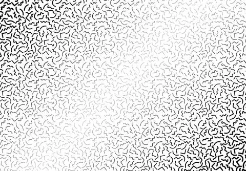 Background with abstract memphis line pattern and thickness gradient Stock Illustration
