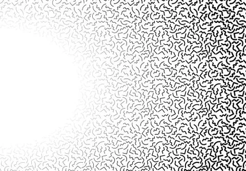 Background with abstract memphis line pattern and thickness gradient Stock Illustration