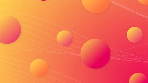 Background from abstract orange balls. Stock Footage 125123400