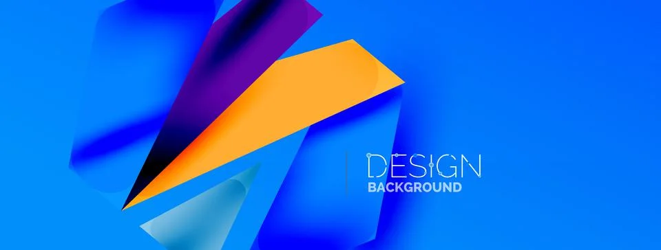 Background abstract overlapping shapes. Minimal composition vector illustration Illustrazione stock