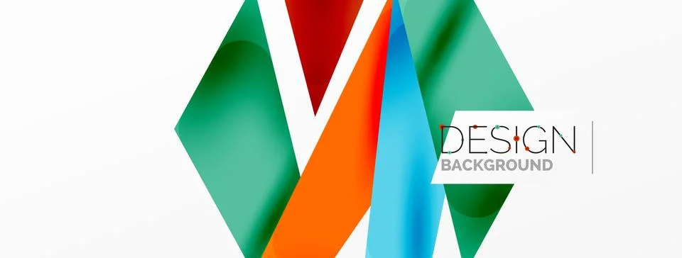 Background abstract overlapping shapes. Minimal composition vector illustration Stock Illustration