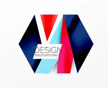 Background abstract overlapping shapes. Minimal composition vector illustration Stock Illustration