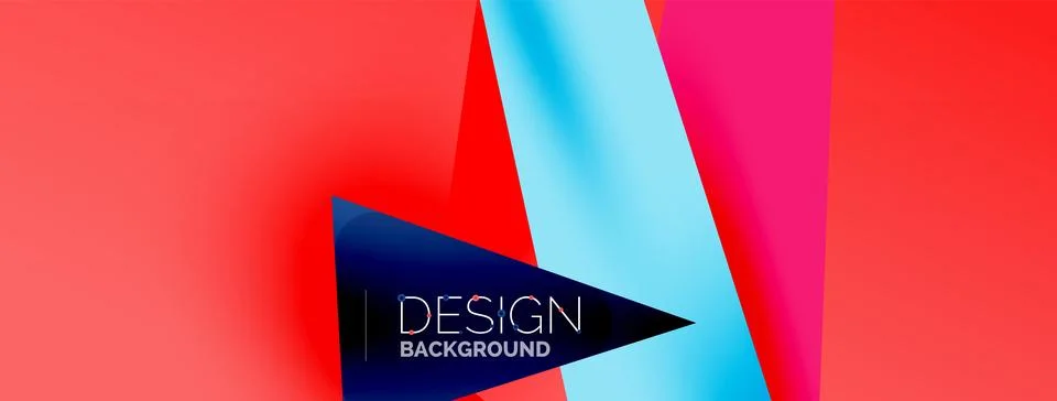 Background abstract overlapping shapes. Minimal composition vector illustration Stock Illustration
