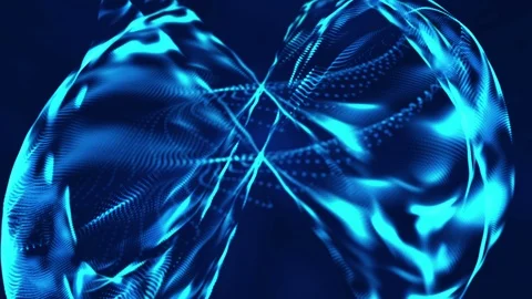 Background abstract of particle form annimation. Stock Footage 86977768