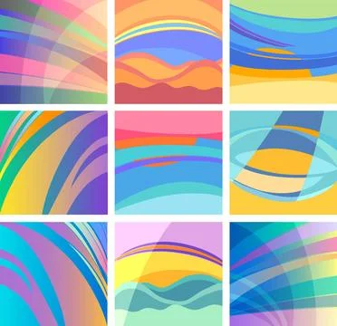 Background abstract pastel design set Vector Illustration Set of Abstract ... Stock Photos