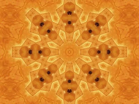 Background with abstract pattern from natural autumn leaf イラスト素材