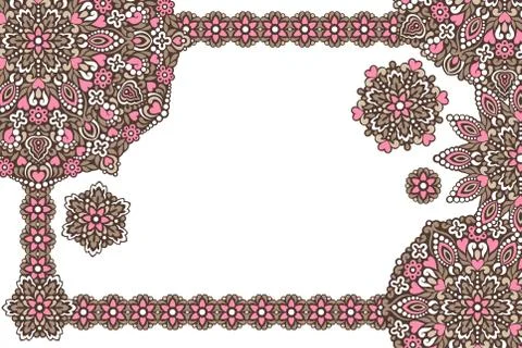 Background with abstract patterns Stock Illustration