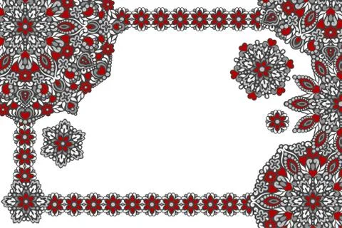 Background with abstract patterns Stock Illustration