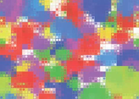 Background abstract pixel multicolored with iridescent spots Stock Illustration
