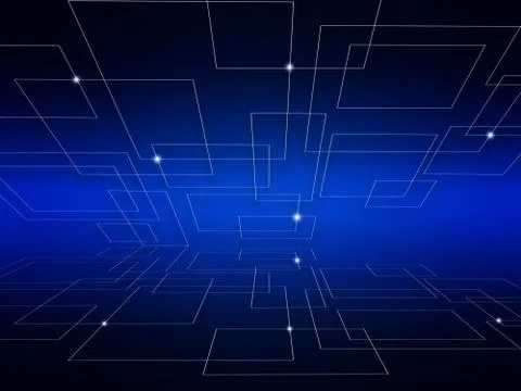 Background abstract polygon data technology communication design illustration Stock Illustration