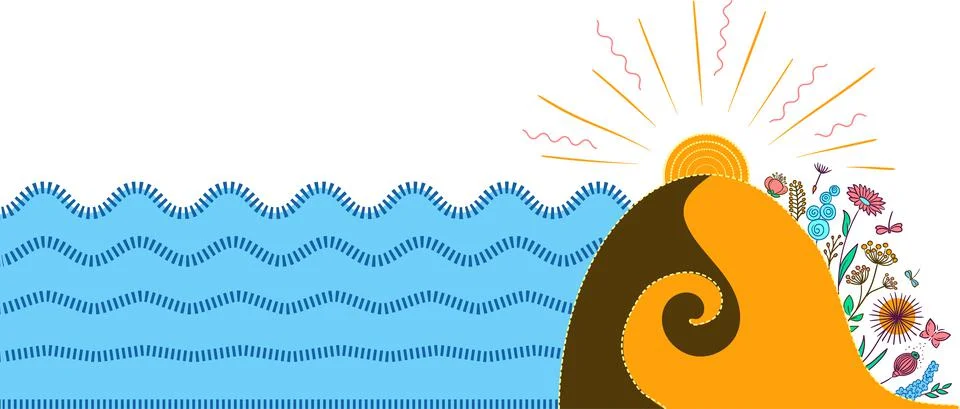 Background abstract sea Stock Illustration