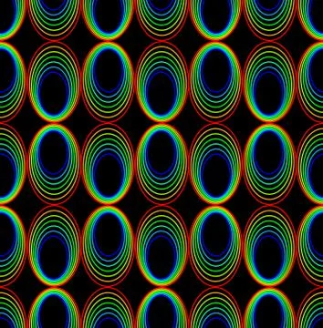 Background with abstract seamless patterns composed of ovals, simple minimalist Stock Illustration