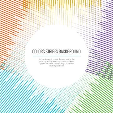 Background With Abstract Stripes Stock Illustration