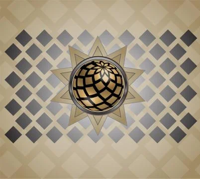 Background with abstract sun. Stock Illustration