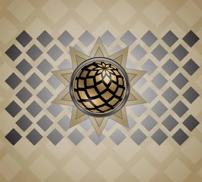 Background with abstract sun Stock Illustration