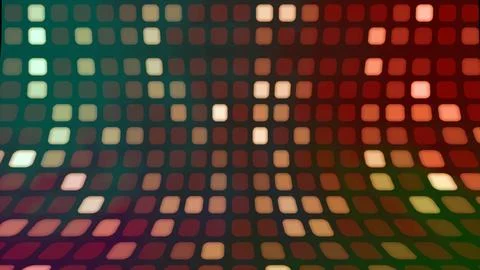 Background with an abstract technological multicolor squire pattern. Vector.. Stock Photos