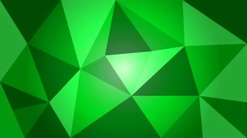 Background of abstract triangles of green color. EPS 10. Stock Illustration