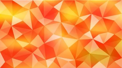 Background of abstract triangles of orange color. EPS 10. Stock Illustration