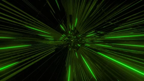 Background abstract video colored green light rays with glowing neon. Video stock 286271439