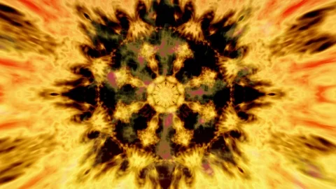 Background abstract yellow color pattern. Animation of fractal noise effect. Stock Footage 89323197