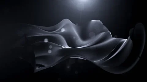 Background abstraction with black waves, stylish background Stock Footage 247021495