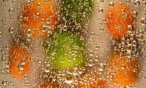 Background abstraction. Texture. Bubbles and bright colors. Neon style. Color Foto stock